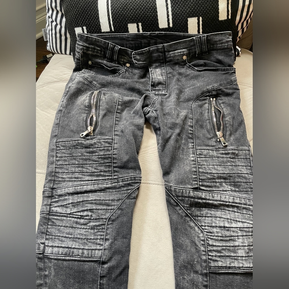 Balmain black slim jean